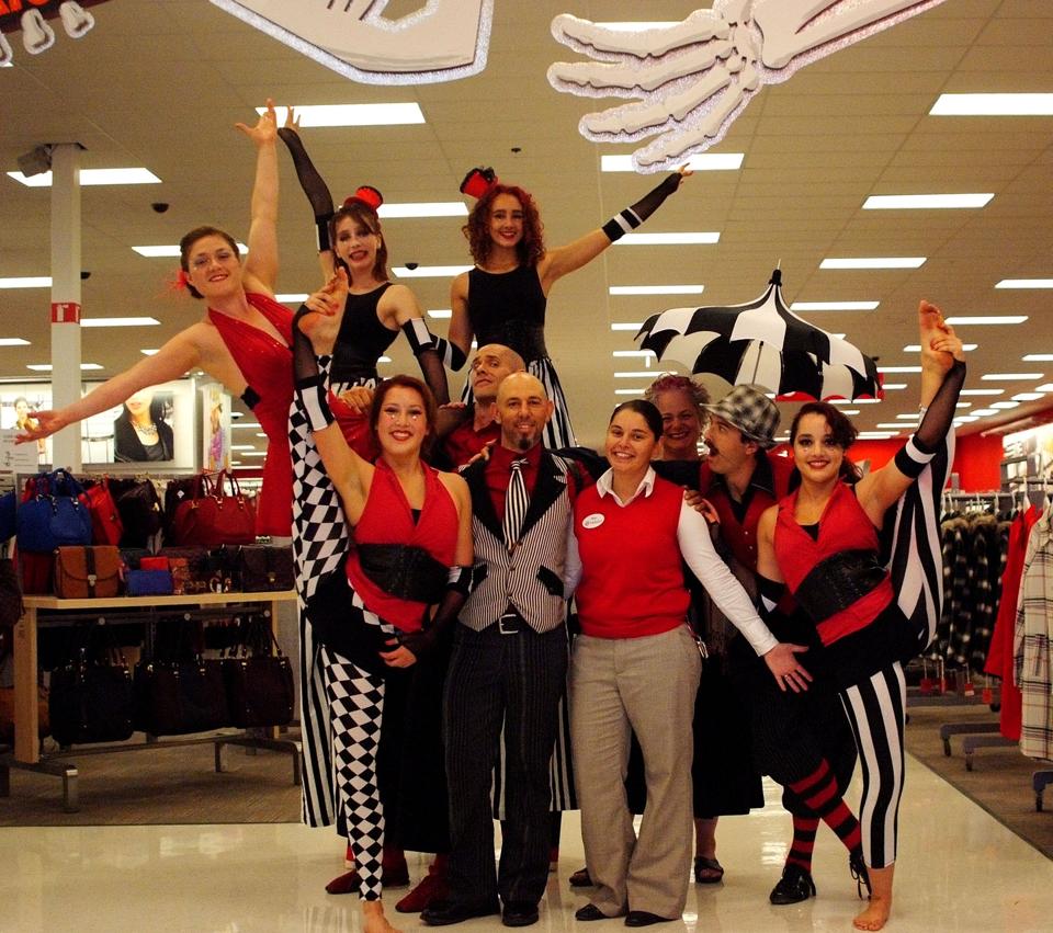 Performers at Target Grand Opening